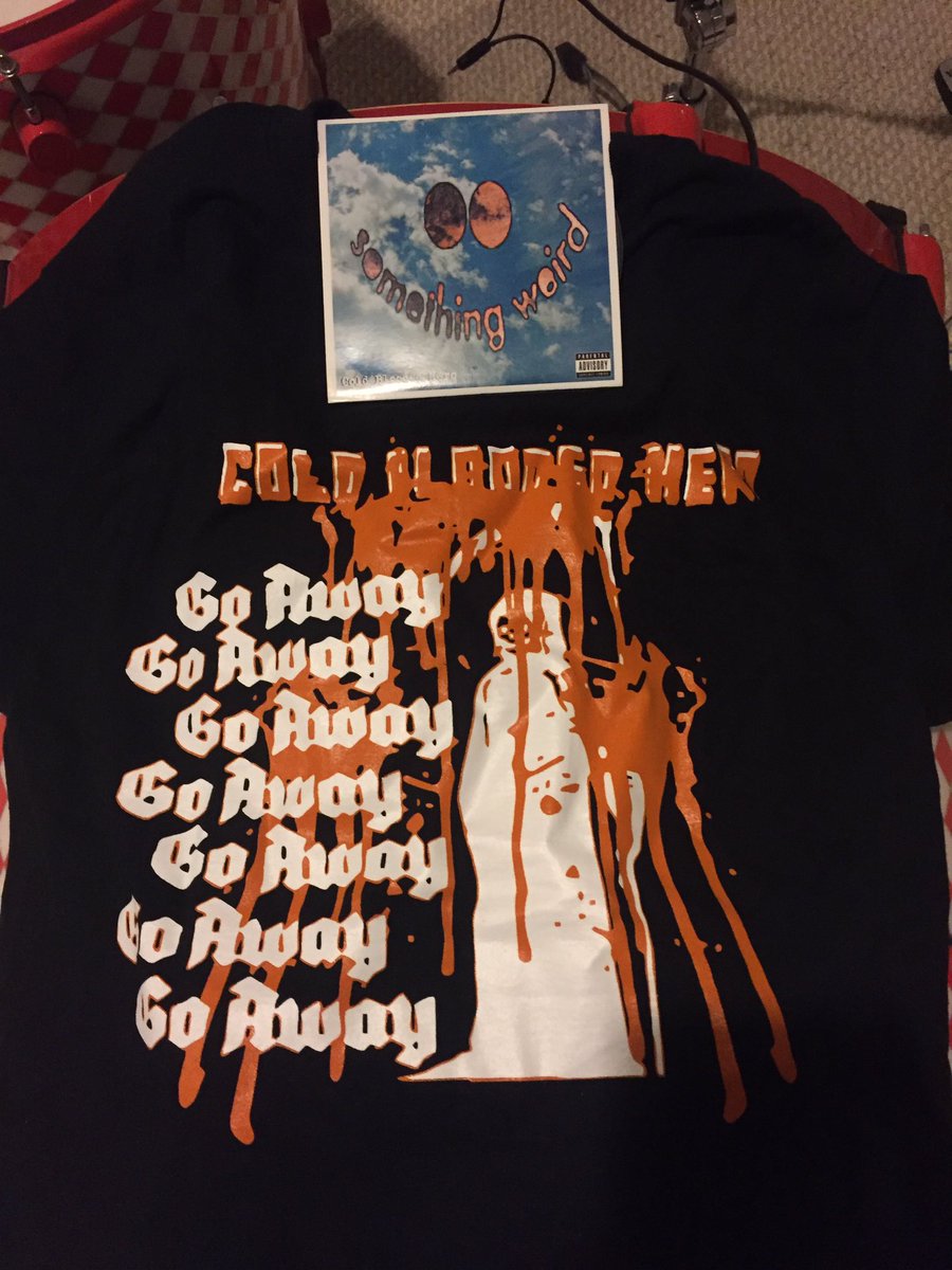 TWITTER CONTEST RETWEET TO WIN A GO AWAY TEE AND COPY OF SOMETHING WEIRD! DON'T FORGET TO FOLLOW!