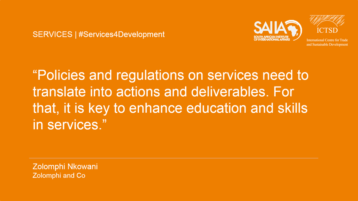 ICTSD's tweet photo. Enhancing #education & #skills is key to #services #development: https://t.co/sYjk8bs9KV #Services4Development https://t.co/SUfyEv8jTv