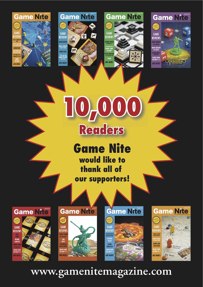 With our latest issue, our readership peak has just past 10,000 readers for an issue! Thanks for all your support!
