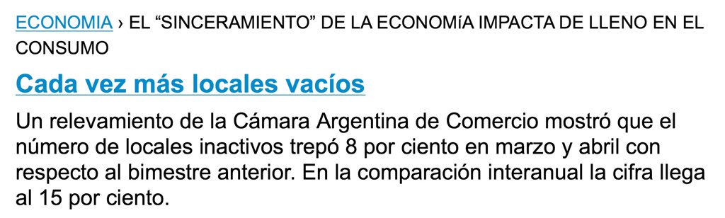 wadodecorrido's tweet photo. Suba de la inflación, caída del consumo, baja de la producción. La economía de Macri. https://t.co/CEJD8fhR2T