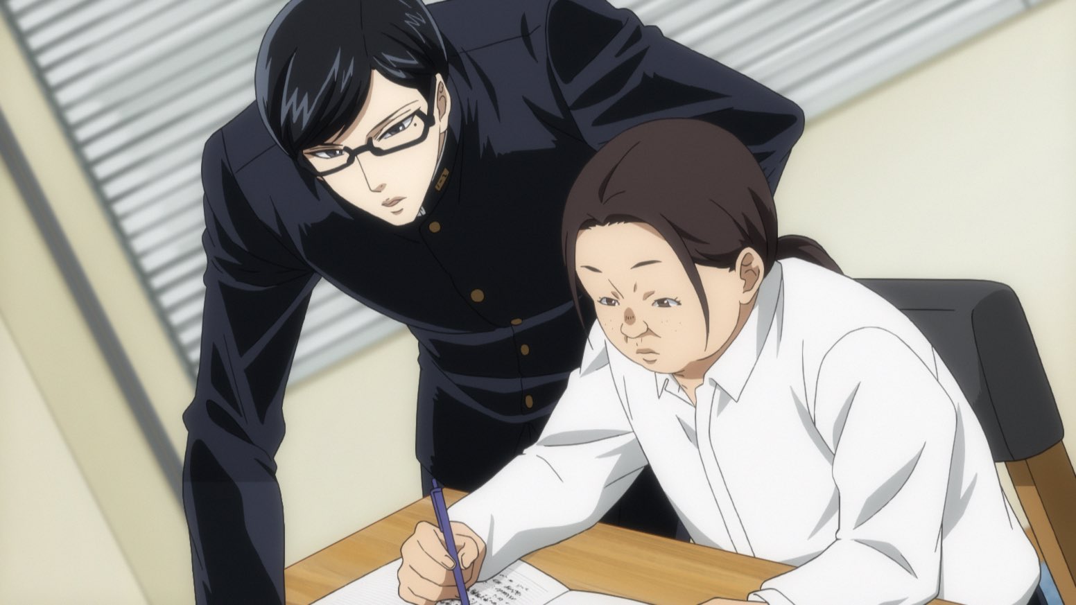 坂本ですが アニメ公式 A Twitter 3話より 坂本くんが久保田くんに数学を教えてるシーン たかし君 坂本ですが 坂本ツッコミ