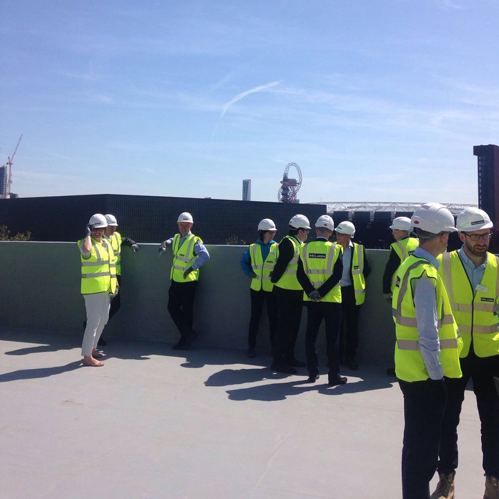 A successful #ToppingOut ceremony at <a href="/MRAmossbourne/">Mossbourne Riverside</a> today! <a href="/mossbourne/">MossbourneFederation</a> <a href="/LondonLegacy/">London Legacy Development Corporation</a> <a href="/hackneycouncil/">Hackney Council</a> #education