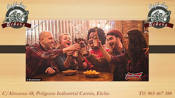 Hoy a partir de las 20:00h #budweiser a 1€ en <a href="/ACBikers/">A&C Bikers Restaurante - Gastro Bar</a>