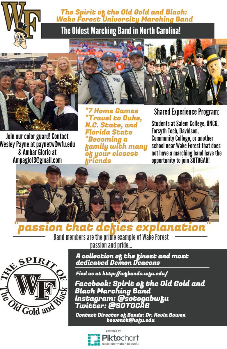 SOTOGAB's tweet photo. We want YOU to be a part of the most spirited group at @WakeForest! @wfuadmissions #GoDeacs #WFU20 https://t.co/DMZVzGji6I