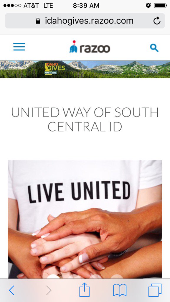 KaiUnitedWay's tweet photo. Idaho Gives! I made my donation have you? United Way of South Central Idaho @ https://t.co/EXSaRQ2STB #IdahoGives https://t.co/TV6rvIHKkn