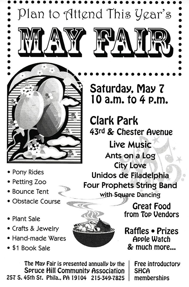 🌼Come enjoy the day with us at Spruce Hill's 53rd Annual May Fair!!🌼  #philly #local #pfw #sprucehill #shca