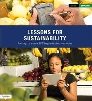 Just launched at #WSIS2016! CTA Book "Lessons on Failing to Scale #ICT4Ag-enabled services" ow.ly/4nseV9