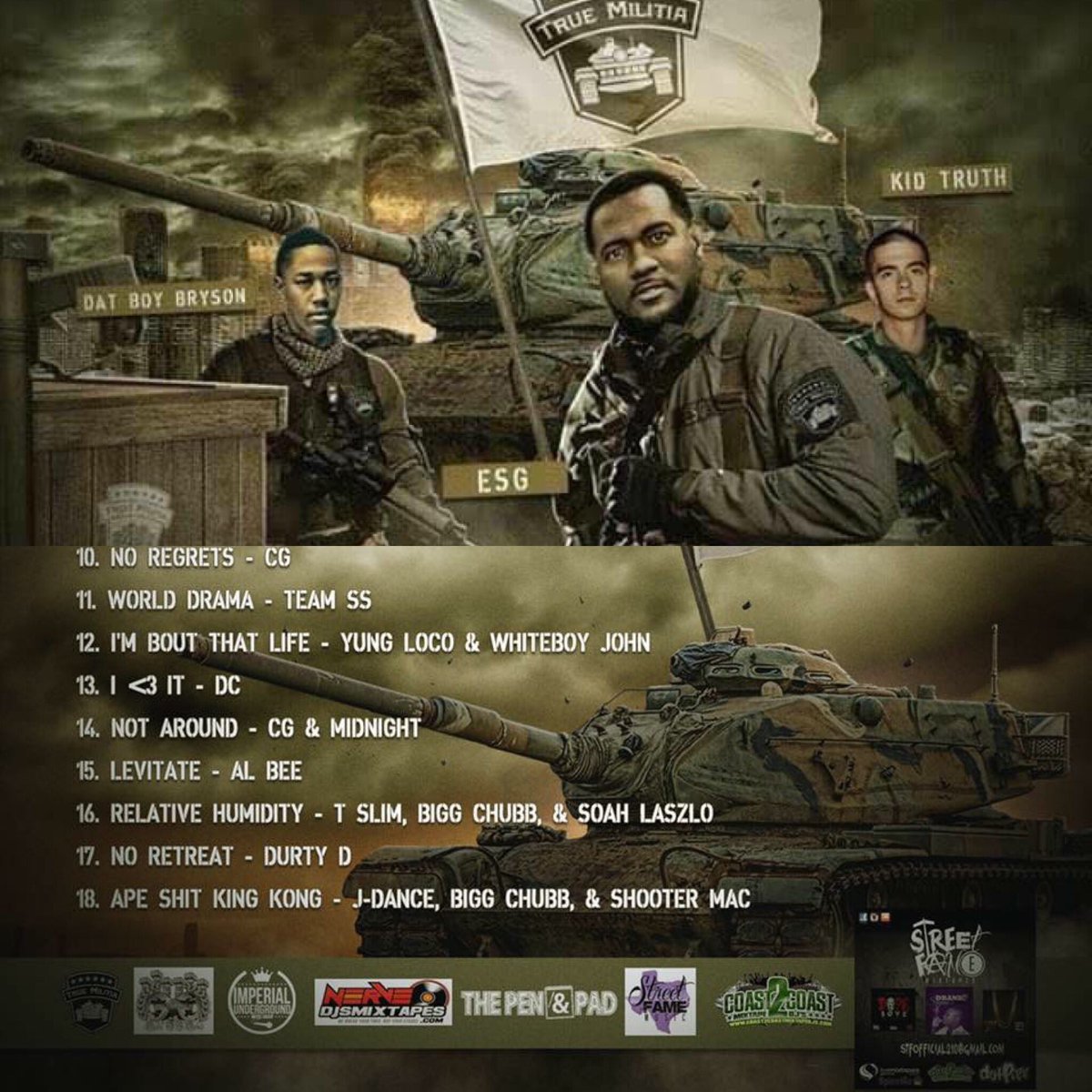 TrueMilitia's tweet photo. https://t.co/aZ8VqYW6rF

#TrueMilitiaMixtapes Volume 1 hosted by ESG &amp; Dat Boy Bryson is now on Soundcloud https://t.co/VVVeDyu7av