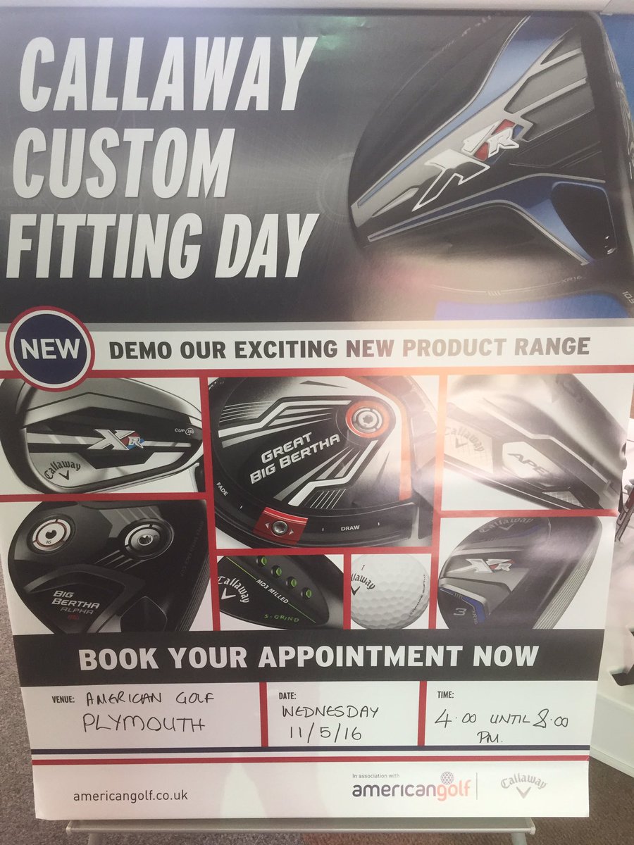 ag_plymouth's tweet photo. Callaway demo event next Wednesday 11th may 4-8pm spaces available @CallawayGolf #forgivenessmeetsfast https://t.co/L4nwmX5g6H