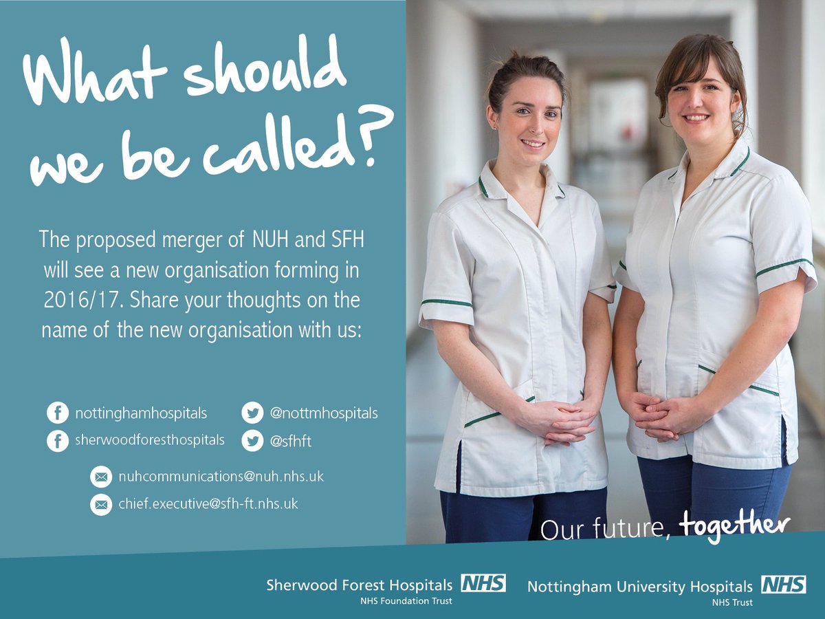 SFHFT's tweet photo. Thinking of a name for a new merged health Trust for Nottinghamshire https://t.co/ULn64BzRrl