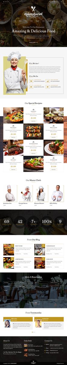 webstudioonly's tweet image. Пример того как может выглядеть ваш сайт для ресторанов или кафе. «Вкусно», красиво и за 49 000 тенге*.