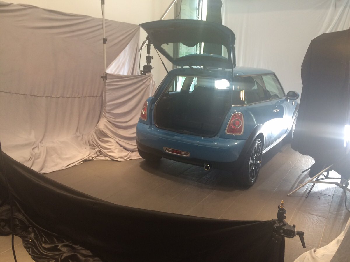 Marshall_MINI's tweet photo. Lights, camera, action @RidgewayMINI in Hook today as we're helping out MINI UK with their next ad campaign. https://t.co/ygZICkh27H