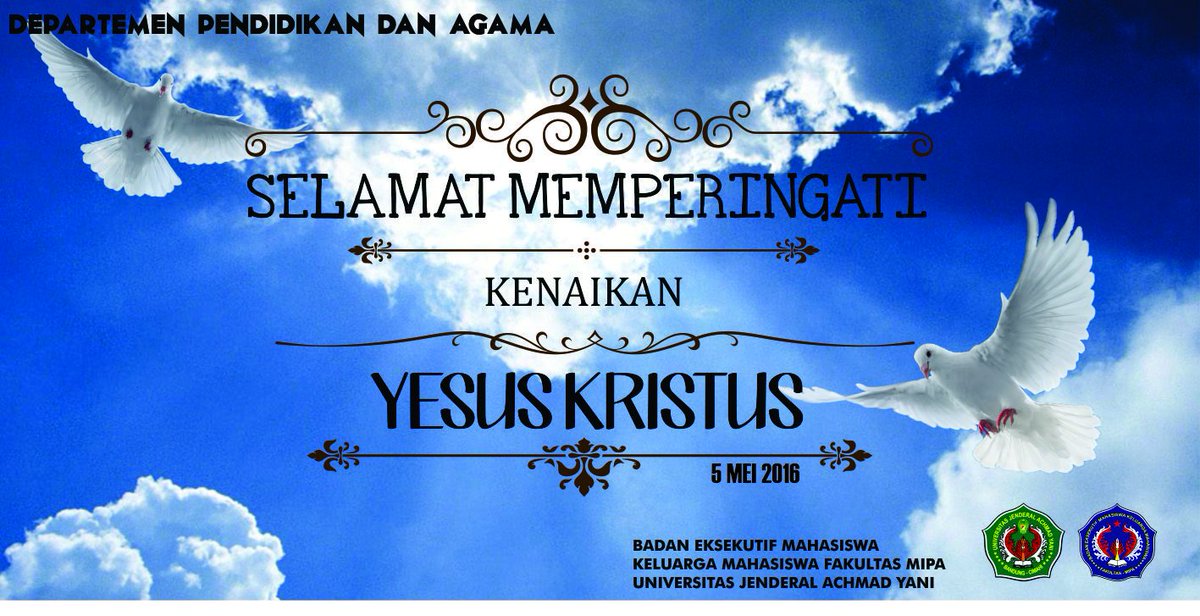 Selamat memperingati kenaikan yesus kristus.