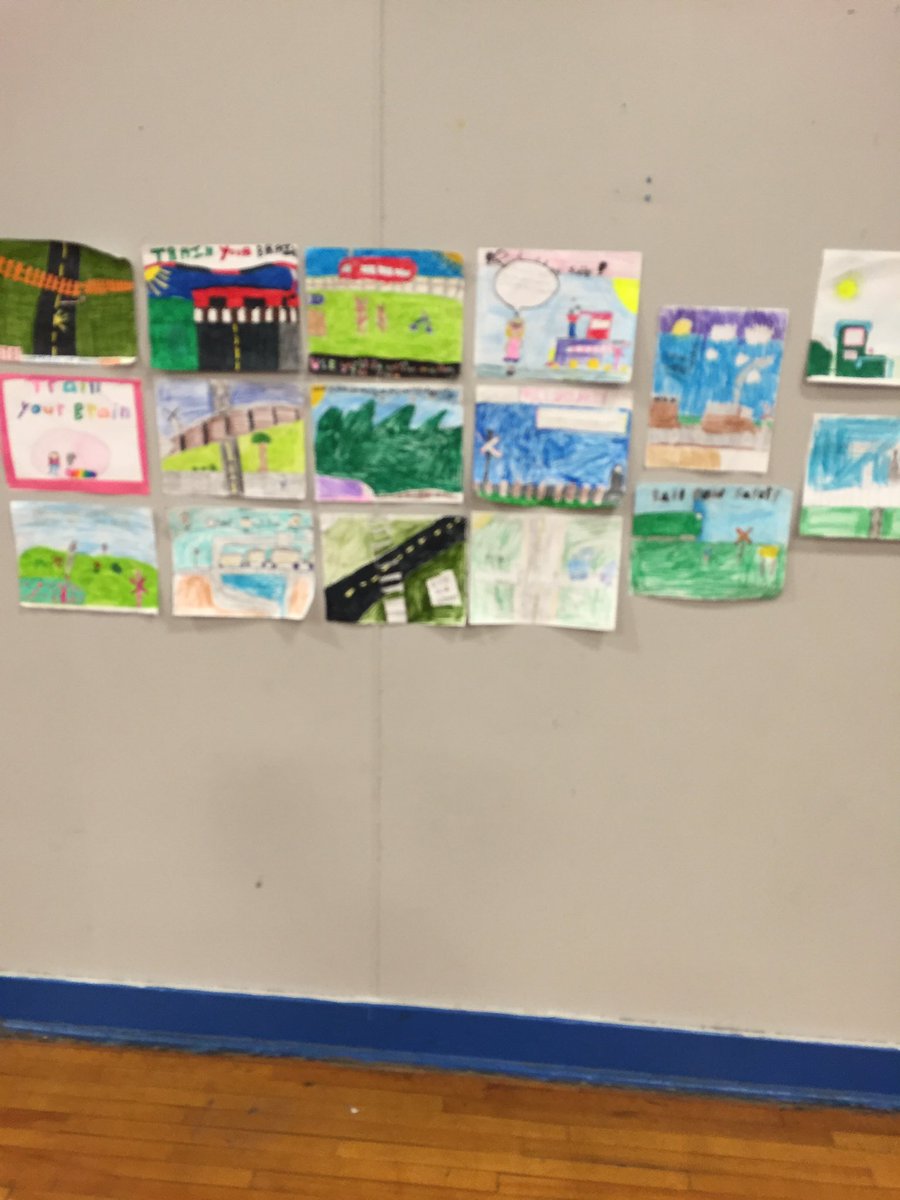 MtCElementary's tweet photo. Students are waiting to hear who won the bike draw for Railway Safety Week. #SeeTracksThink #RSW2016 @CBVRSB https://t.co/migUbyzpYE