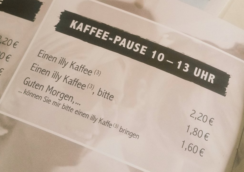 simi0110's tweet photo. 😊 #NiceIdea #Ulm #Bar #TheLounge #Kaffee #GutenMorgen #GutesBenehmenWirdBelohnt  #SollteAberSelbstverständlichSein https://t.co/2QMQ4LTUcR