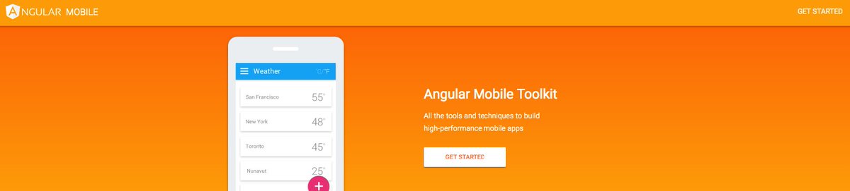 angular_recipes's tweet image. #Angular 2 Mobile Toolkit is here, have a look mobile.angular.io