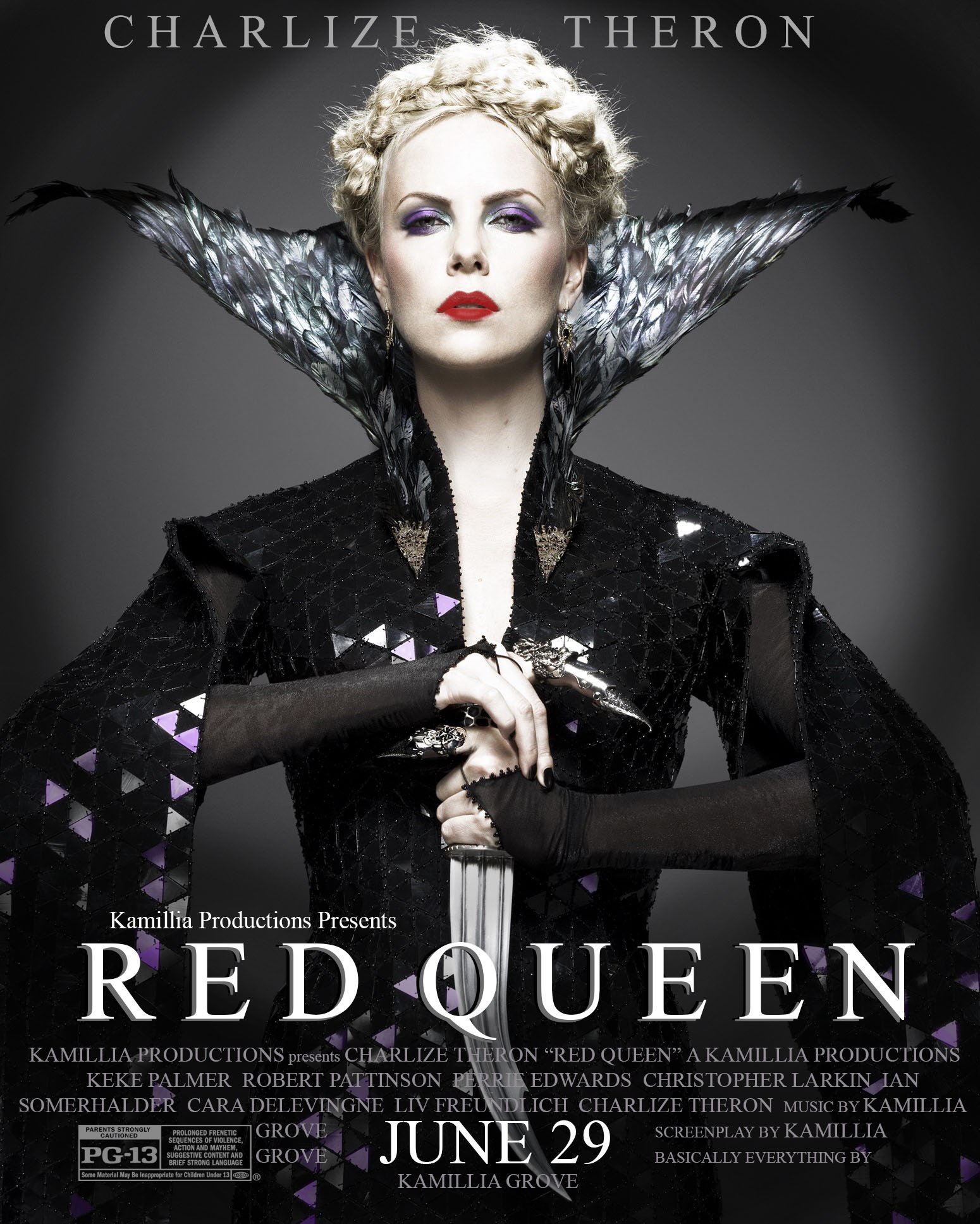 Red Queen En Twitter Check Out My Fan Made Poster For Redqueen Featuring Charlize Theron As Queen Elara Fanartdujour T Co 43ou4gezki Twitter