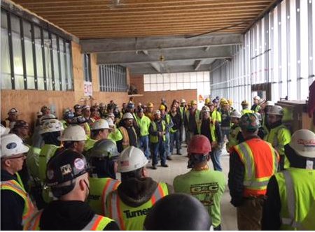 2016 Safety Stand Down to promote Turners Building L.I.F.E program. (Living injury free every day)! Safety First!