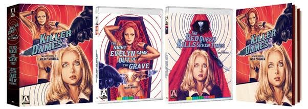 CineDump's tweet photo. #ArrowVideo are thrilled to announce #TheRedQueenKillsSevenTimes &amp; #TheNightEvelynCameOutoftheGrave. #KillerDames https://t.co/D9PeFGxOdK