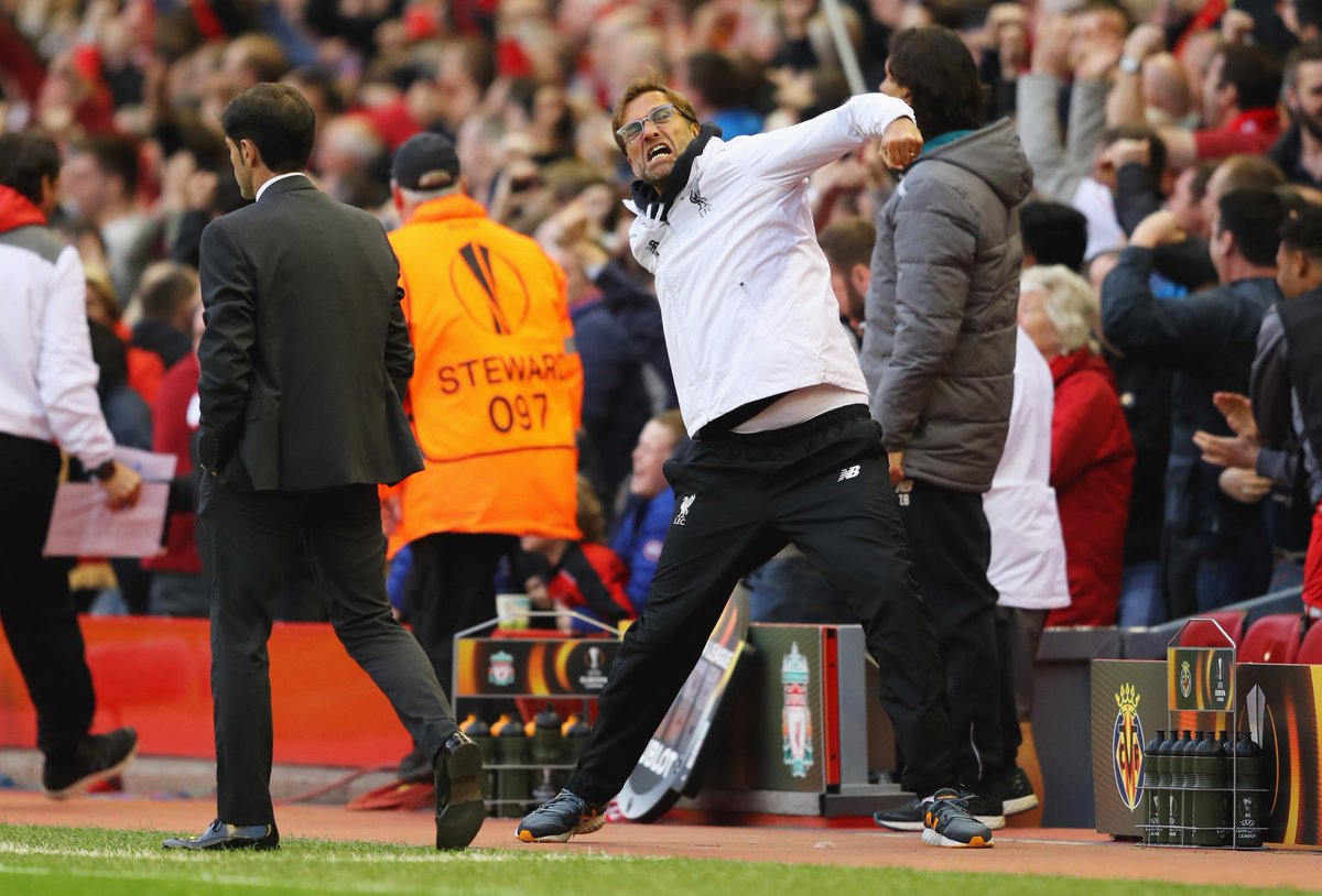 LFC's tweet image. The boss enjoyed that early goal...