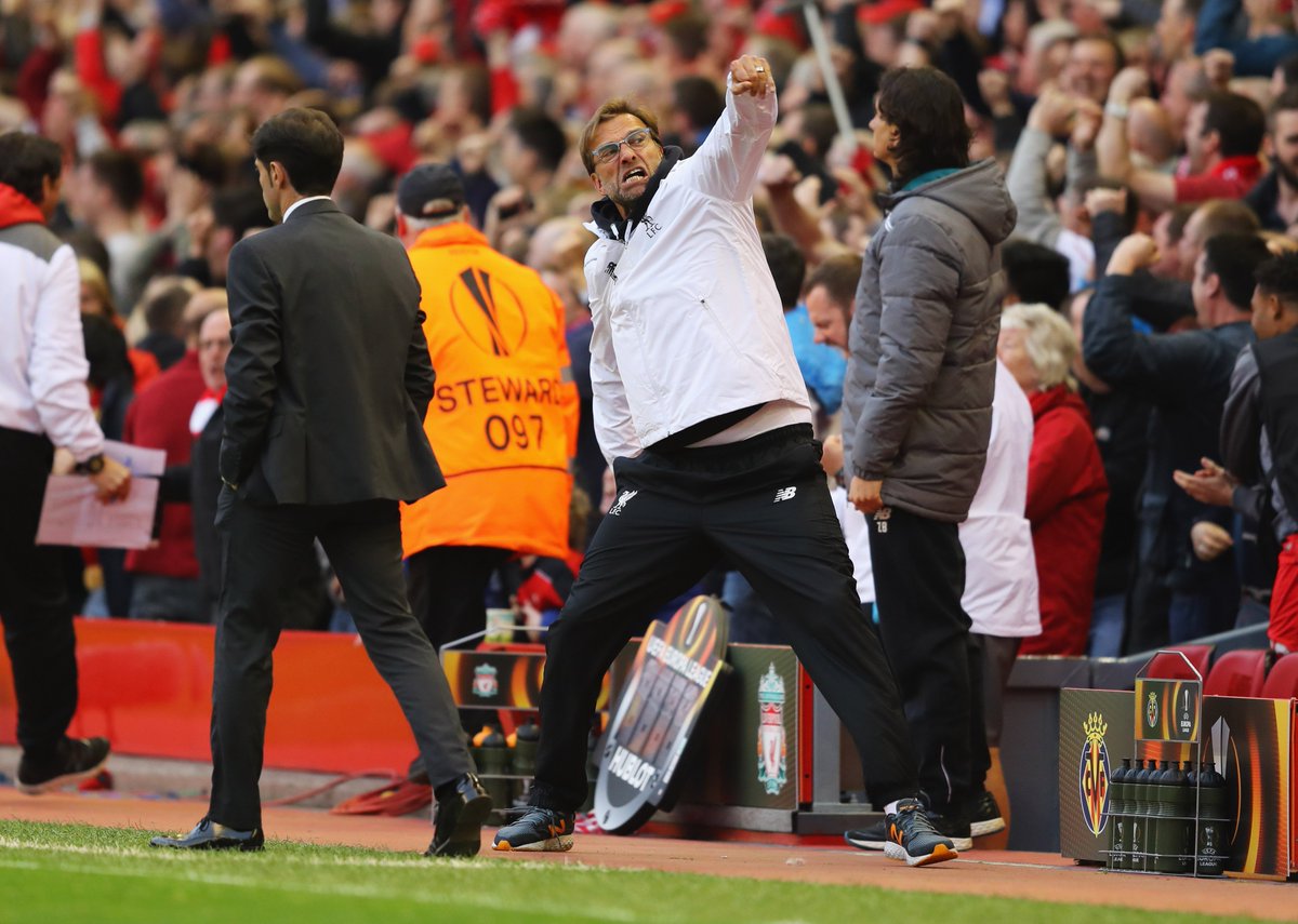 LFC's tweet image. The boss enjoyed that early goal...