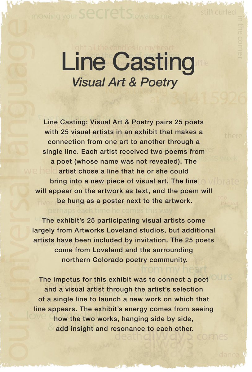 meganefreeman's tweet photo. #Painting #poetry #collaboration @lovelandstudios #LineCasting Artists Reception & Poetry Reading 5/19 #hollyhocks https://t.co/t5nhsaMiiD