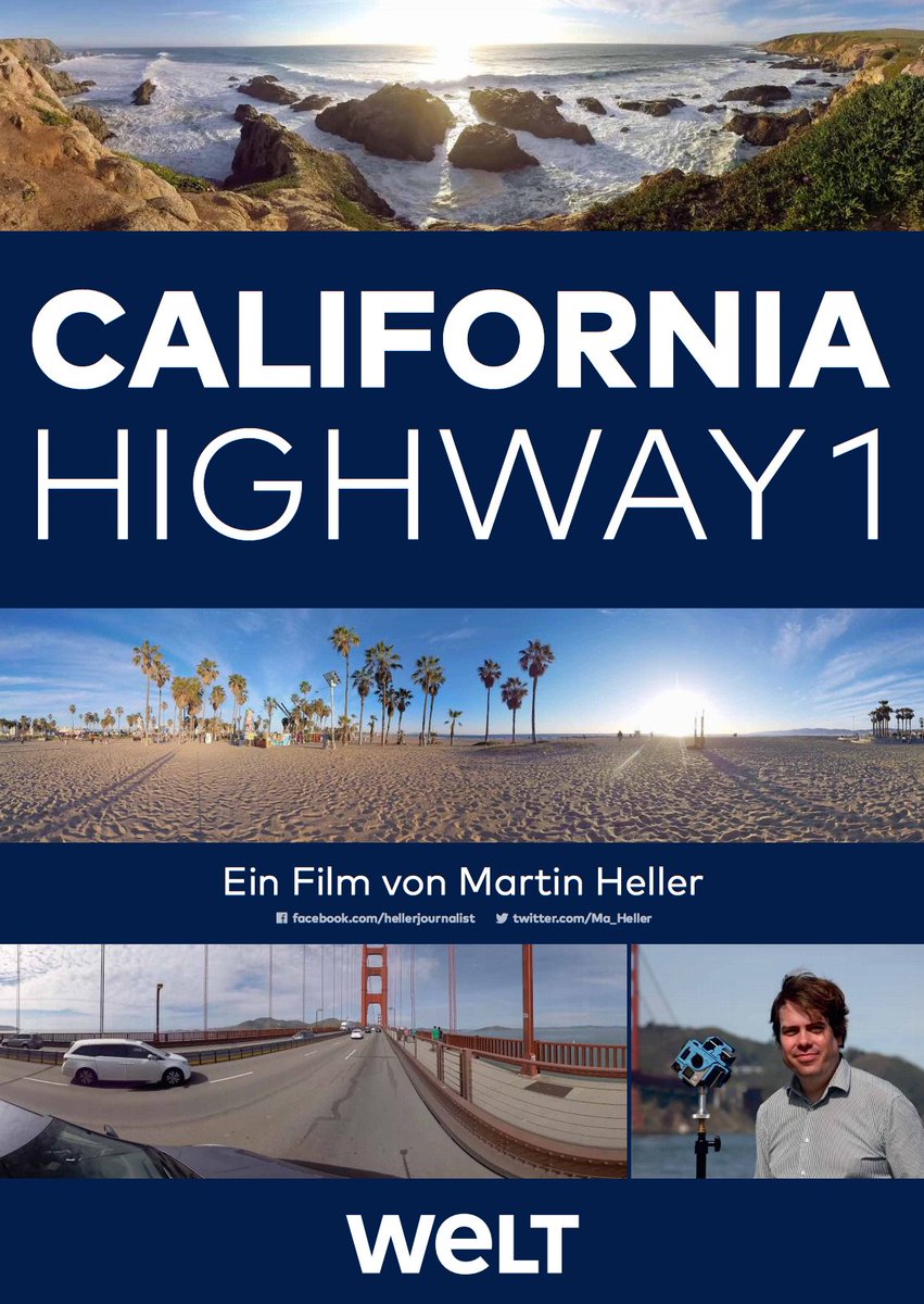 Ma_Heller's tweet photo. "California: Highway 1" running at #VR Filmfestival @WorldVRforum #WVRF2016 @welt #VirtualReality #360Video @into_vr https://t.co/gJLC2pIfH4
