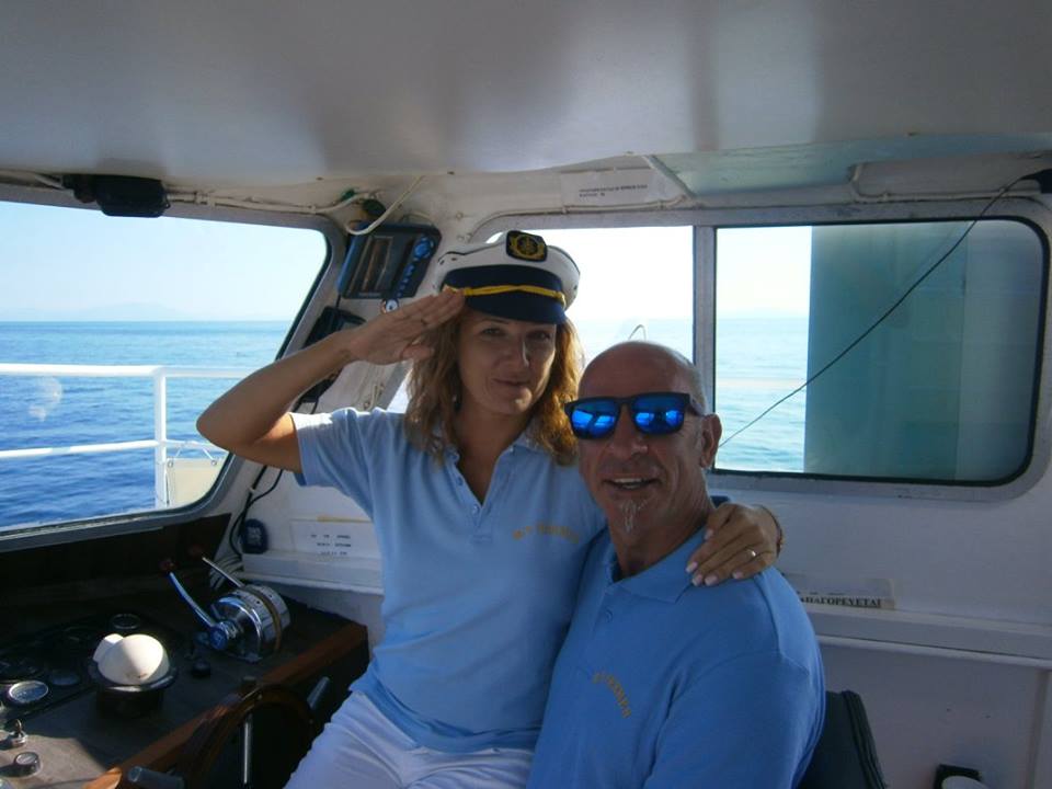 CruisesHermes's tweet photo. The Captain and his wife Maggi look forward to seeing you on board the Hermes this summer! #cruiselife https://t.co/S368eMy6ss
