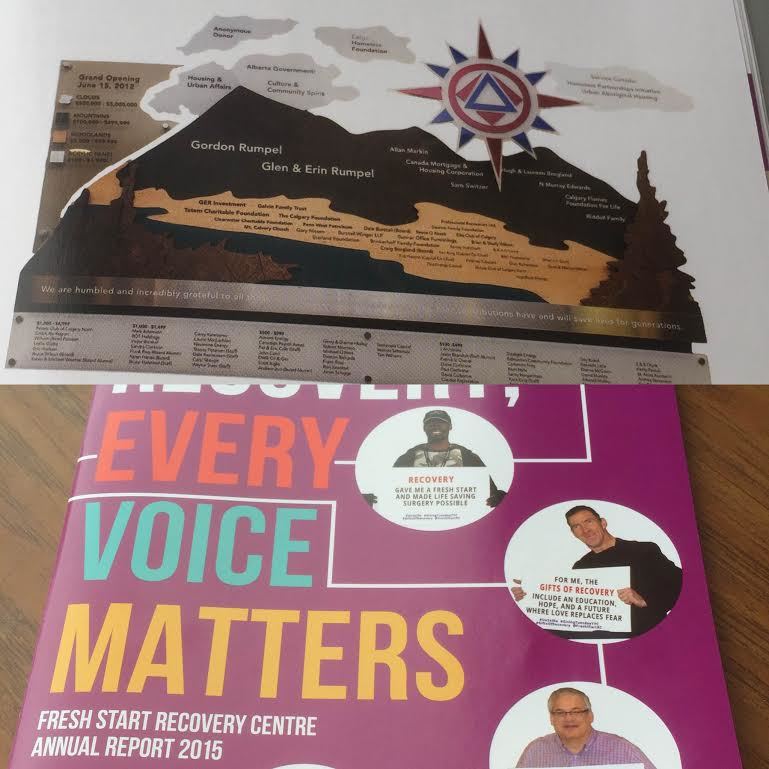 BetterGiving's tweet image. Hey look! The wall we built @FreshStartRC made it into their annual report. Thanks guys! #yyc #fundraising