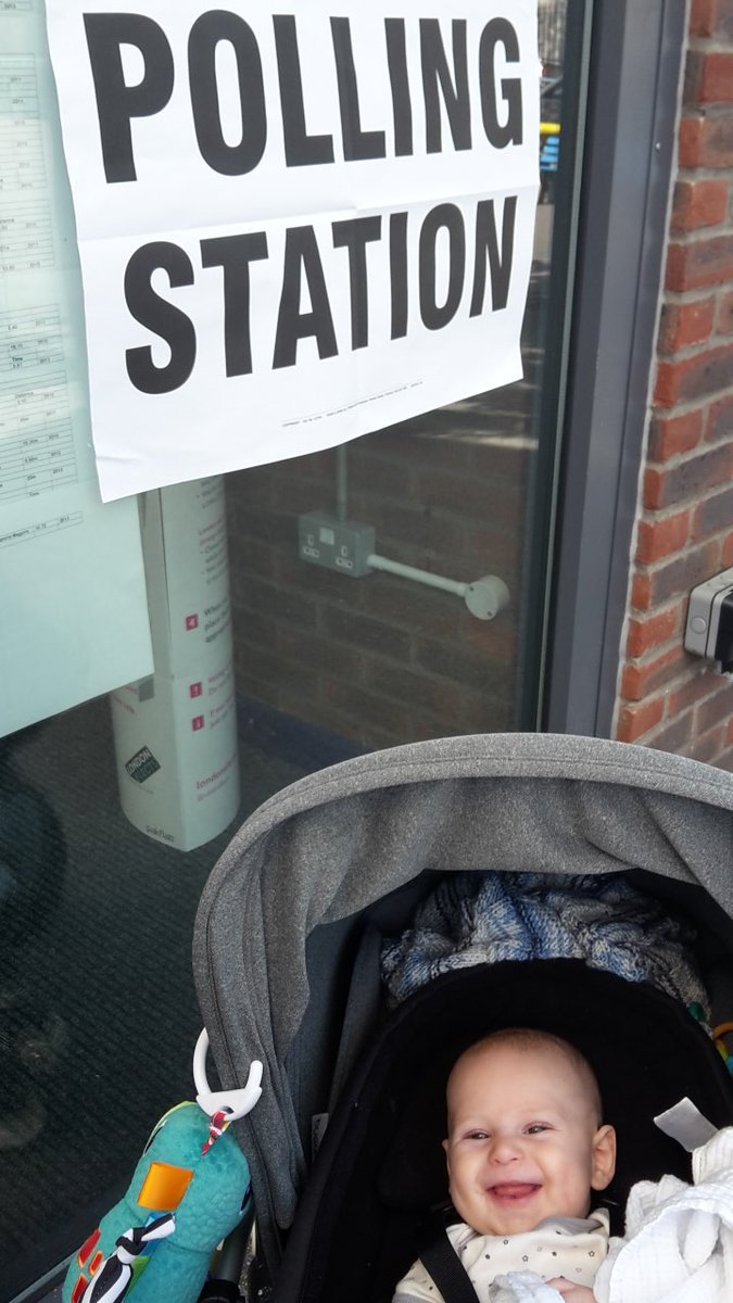 judesharris's tweet photo. One hour left to vote! Look at the happiness exercising your democratic right can bring! https://t.co/UmOt2olWdc