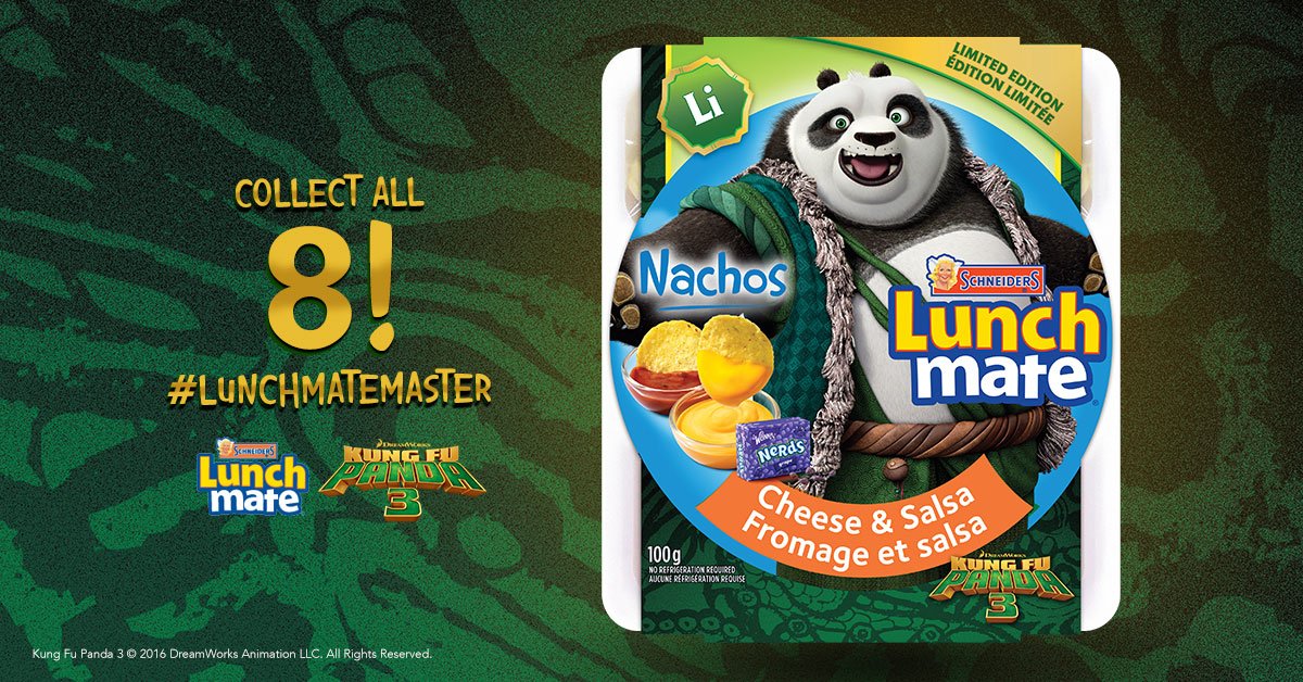 Dreamworks's tweet photo. Collect all 8 limited edition @DWAnimation #KungFuPanda3 @Schneiders Lunchmate kits available now! #Lunchmatemaster https://t.co/wVw8E0WJoQ