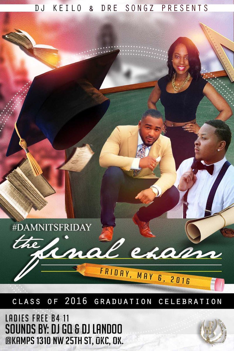SAUCEMEUPGQ's tweet photo. Tomorrow night we at KAMPS! #DamnItsFriday graduation kickoff! 🎓🌊🙏🏾 #DJGQ #THEKid https://t.co/U1LK9FhKnE