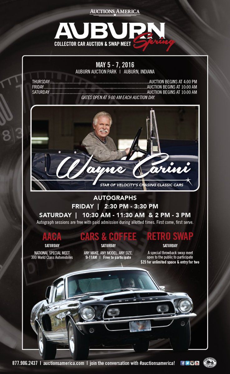 auctionsamerica's tweet photo. #AuburnSpring has begun! Bring the Whole Family to the Classic Car Capital of the World! #AuctionsAmerica https://t.co/7EnYkNKHci