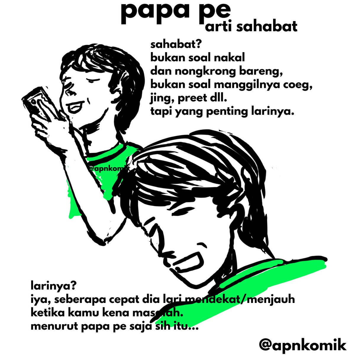 Apnkomik On Twitter Arti Sahabat Komik Komikstrip Webkomik