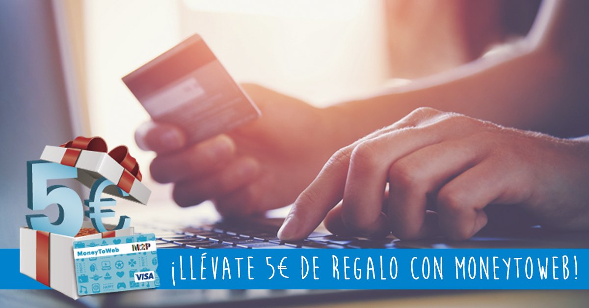 MoneyToPay's tweet photo. Compra online sin tener que dar tus datos bancarios con la tarjeta #MoneyToWeb 💳 ¡Pruébala! https://t.co/a0DvQxECFg https://t.co/v8kF5WAROq