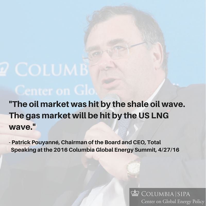 ColumbiaUEnergy's tweet photo. Full video of our #CGEP2016Summit now available! Watch convo w/ @Total CEO Pouyanne https://t.co/x2g2dSsR93 #energy https://t.co/Bw66BKZR0X