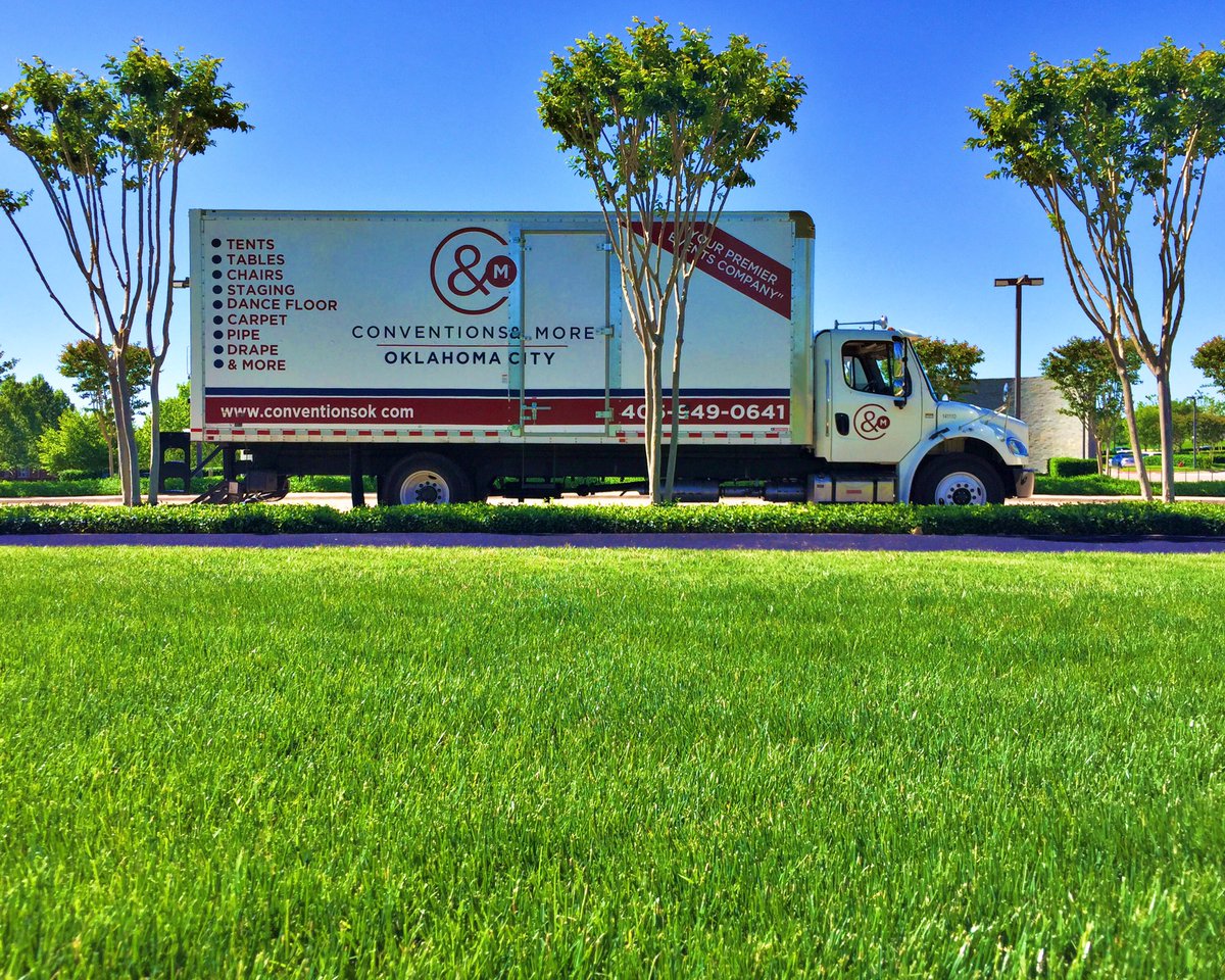 WesternAvenue's tweet photo. .@ConventionsOK is here setting our stage up for the @sfas 🎉 don't miss the fun tonight starting at 5pm! #OnTheLawn🌱 https://t.co/VgPdLOeG5E