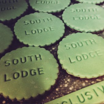 Our pastry team have been playing with some new letter stamps, we love these South Lodge biscuits they've created.