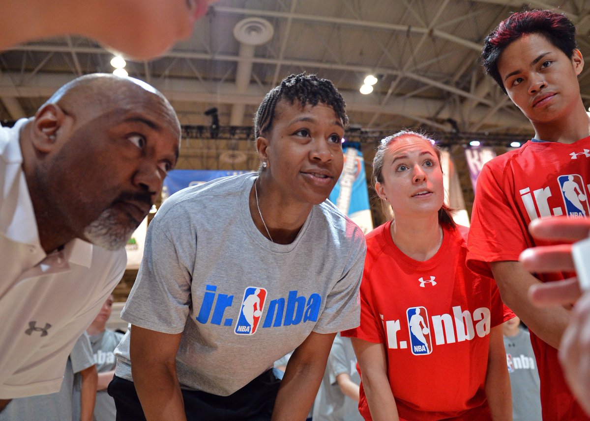 WNBA's tweet photo. WNBA Tips Off #WNBA20 with 20 Youth Basketball Events During Inaugural Jr. WNBA Week: https://t.co/8DYMUK08Lh https://t.co/o7ysTHgssb