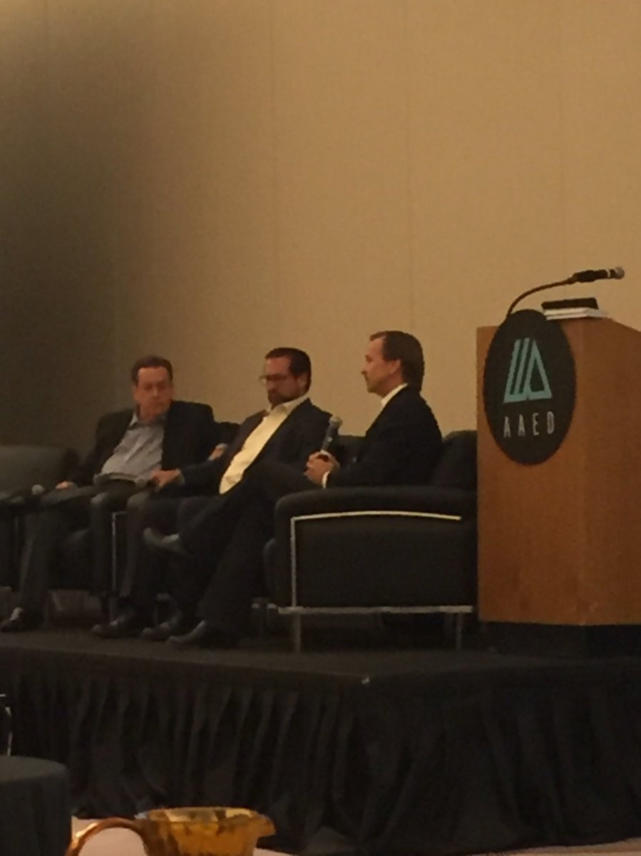 GPEC's tweet image. At the opening session @_AAED f/ Steve Betts, @gradygammage &amp;amp; Michael Hunter @GoldwaterInst #aaedspringconference