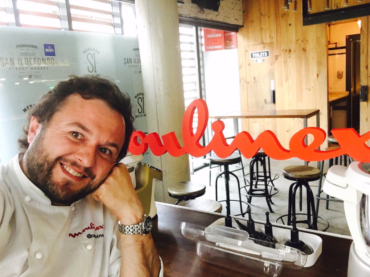 Todo preparado, taller <a href="/Moulinex_ES/">Moulinex España</a> en <a href="/MSanIldefonso/">MercadoSanIldefonso</a> gracias a <a href="/TheKitchenGo/">TheMarketingKitchen</a>  nuestra #Cuco #RecetaCuCo #equipo