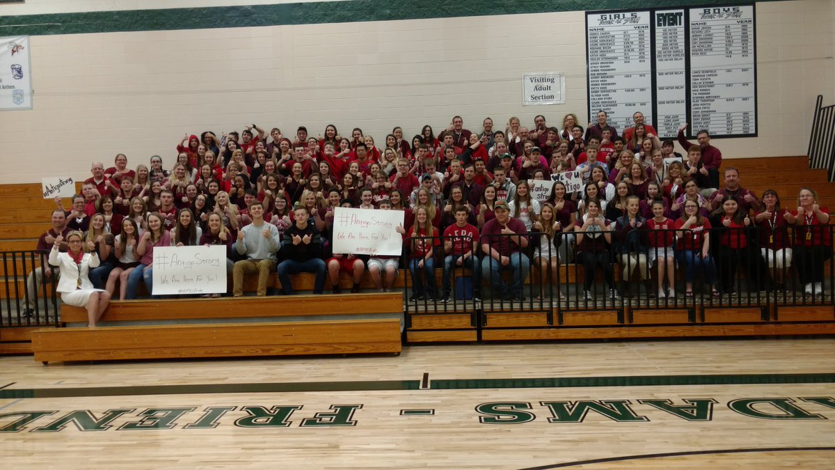 kotlowski_t's tweet photo. Your friends at AFHS are here for you Antigo! #AntigoStrong #AFHSPride #AFHSGreenDevilPride https://t.co/QAyPwAbFwu