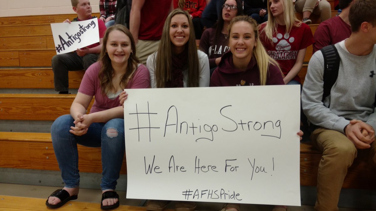 kotlowski_t's tweet photo. Your friends at AFHS are here for you Antigo! #AntigoStrong #AFHSPride #AFHSGreenDevilPride https://t.co/QAyPwAbFwu