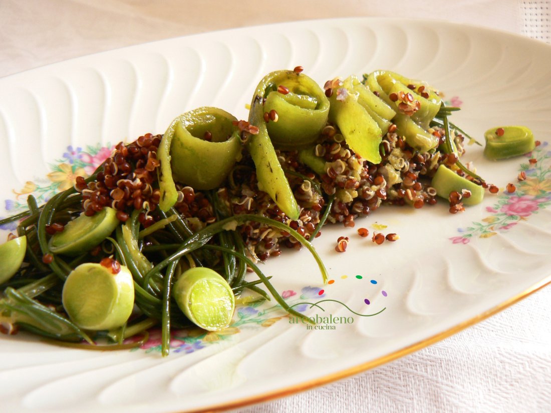 MariaElisaRoss1's tweet photo. Red quinoa with cream peels Fava garnished with Agretti! #veganlover #holistickitchen #yoga #positiveeating #happy https://t.co/Yerwr86WNr