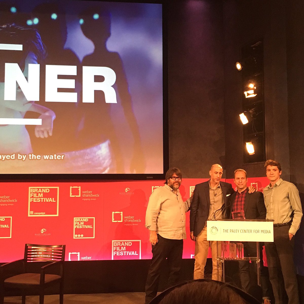 stephenlarkin's tweet photo. Looking strong @NicholasJamz, congrats! @BrandFilmFest @UNICEF @180LA #180Thinking #UnFairyTales https://t.co/nvnrxVWUp1