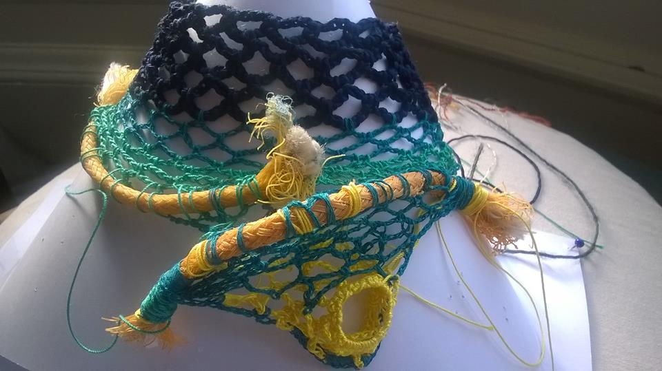 ClaireStonier's tweet photo. Latest piece finished #Scotland #harbour inspired #fishing #necklace #jewellery #textiles #crochet #HookandTeasel https://t.co/r0lGurGvWL