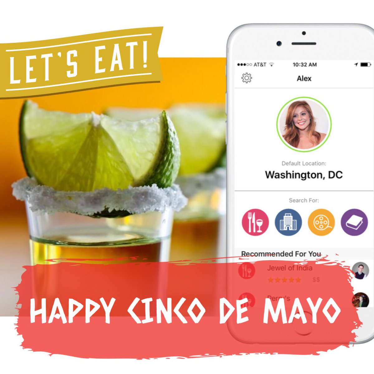 MyDeadRinger's tweet photo. Wondering where to celebrate #CincoDeMayo today? Hop on #DeadRinger! Spend less time searching &amp; more time enjoying! https://t.co/o1ibO515v9