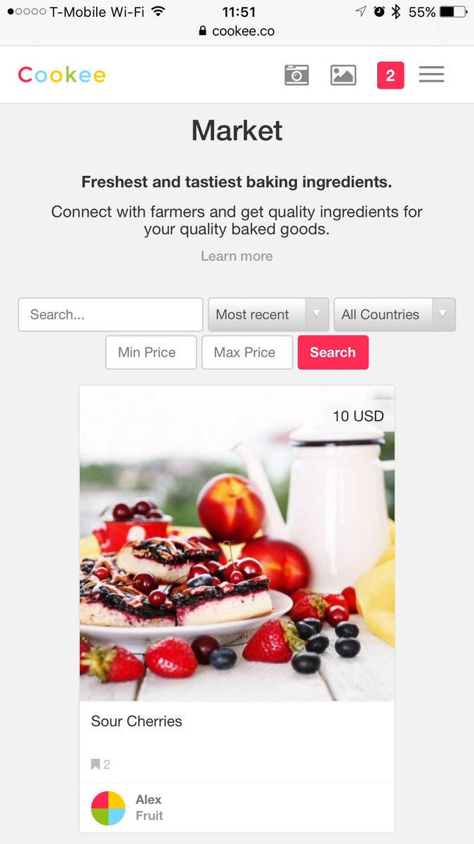 (5) Use Cookee to buy and sell high-quality #baking ingredients. #Honey, jams, #cocoa, #spices, #flour, #fruit, etc.