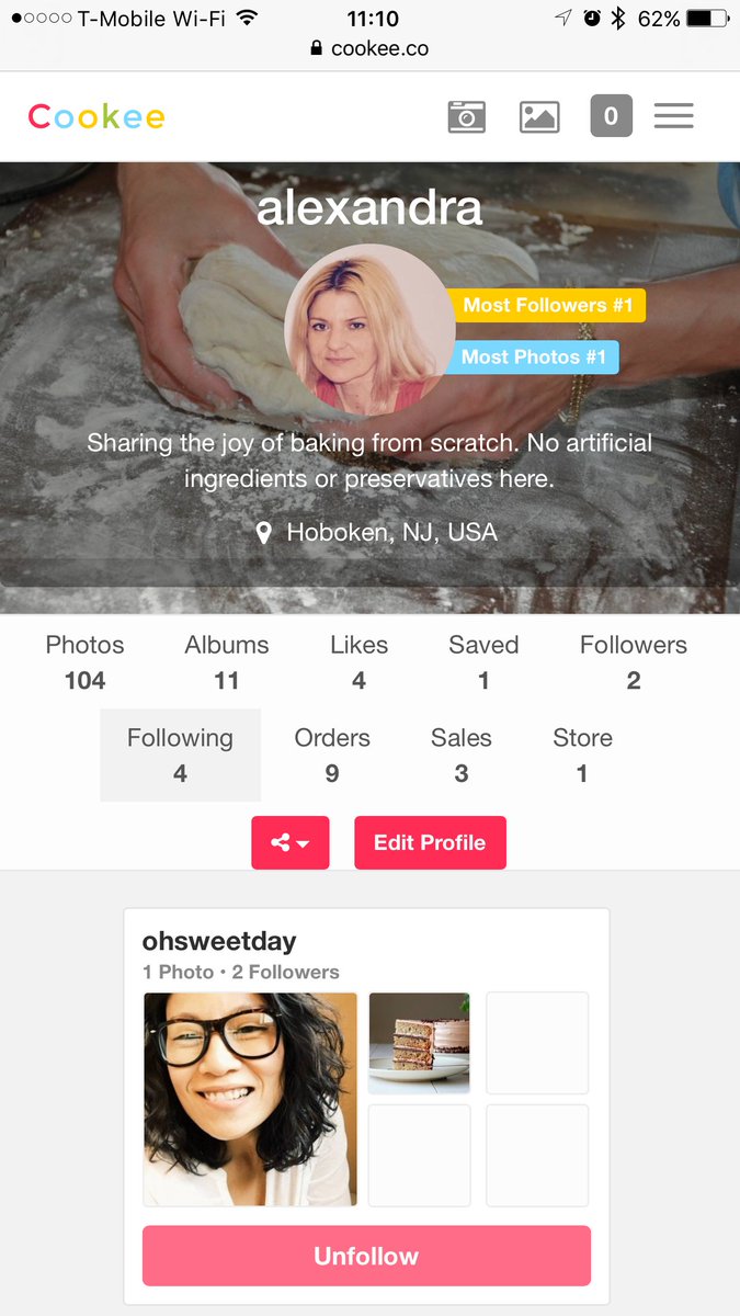 (2) Use Cookee to connect with fellow #bakers, share your #baking stories, exchange baking tips, tricks and #recipes