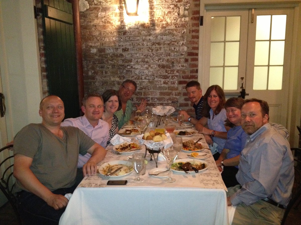 stewartbryson's tweet photo. Dinner in #NewOrleans with @FreakyAvatar @SQLMaria Tom Kyte et al. #kscope13 #tbt #kscope16 https://t.co/C1NWpey7FI